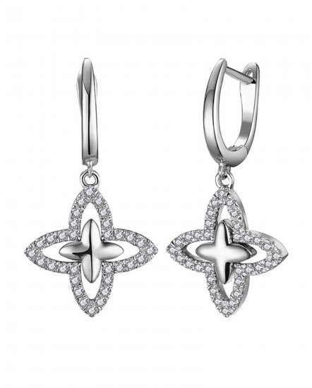 FOUR LEAF STYLE DIAMOND DANGLING (TE1381)